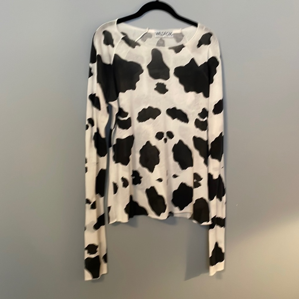 Cow print sweater - this is thin but beautiful and wears in a sexy fashion!